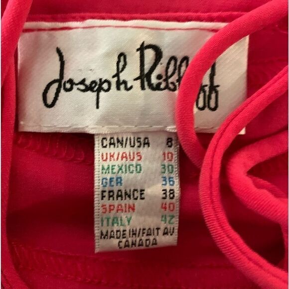 Joseph Ribcoff Barbiecore Tiered Sleeveless Pink Midi Bodycon Dress Sz 8 - Picture 3 of 9